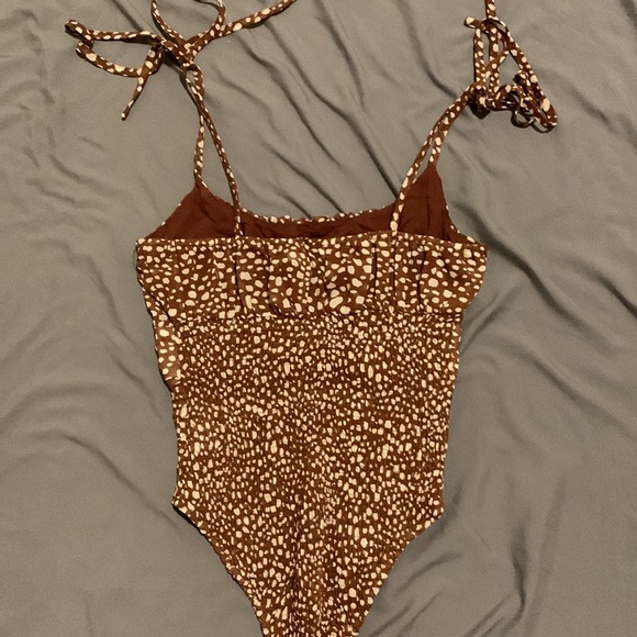 Tie Strap Thong Spotted Bodysuit - Size 4 - Picture 4 of 4